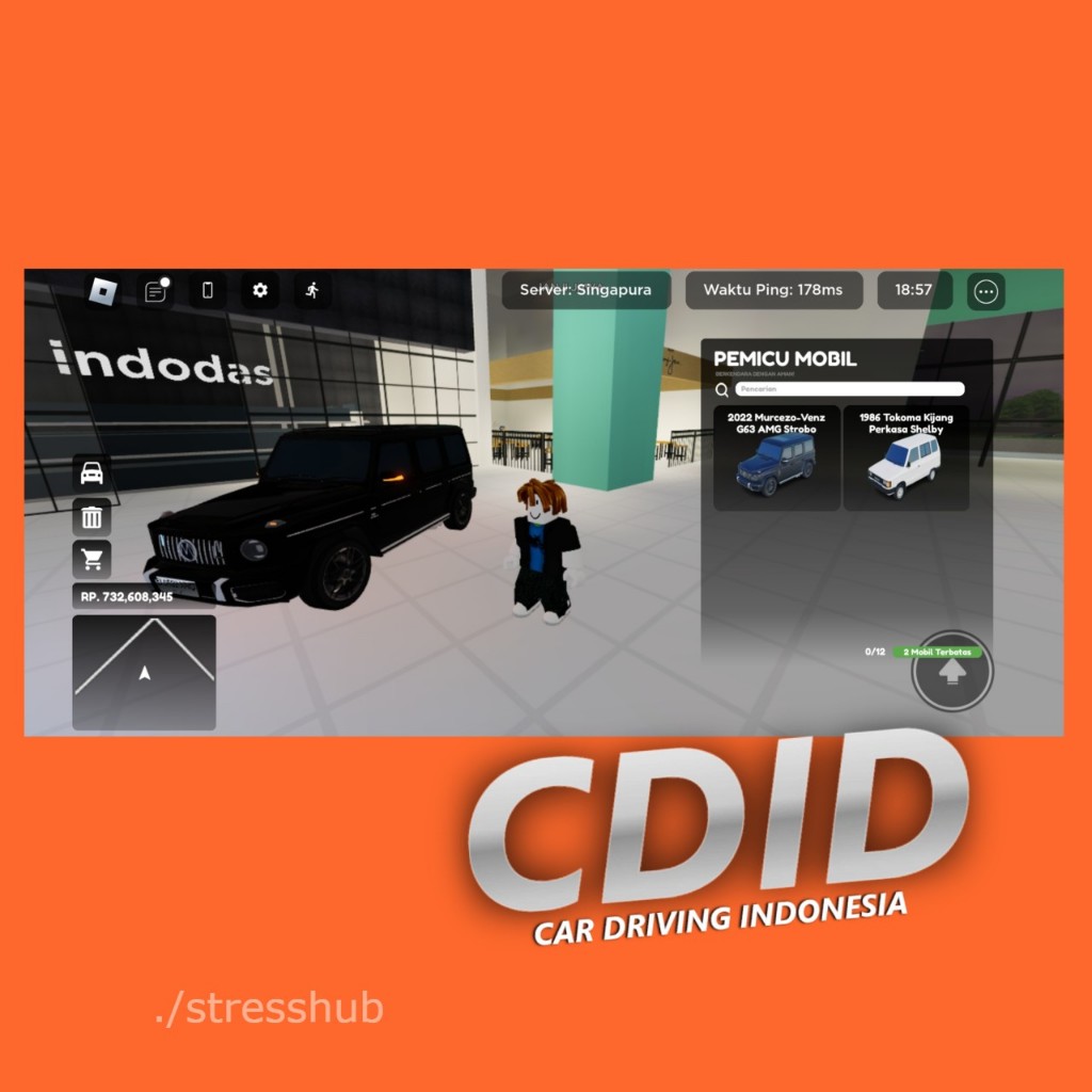 Jual CDID Car driving Indonesia Roblox Berisi Mobil Limited G63 Strobo ...