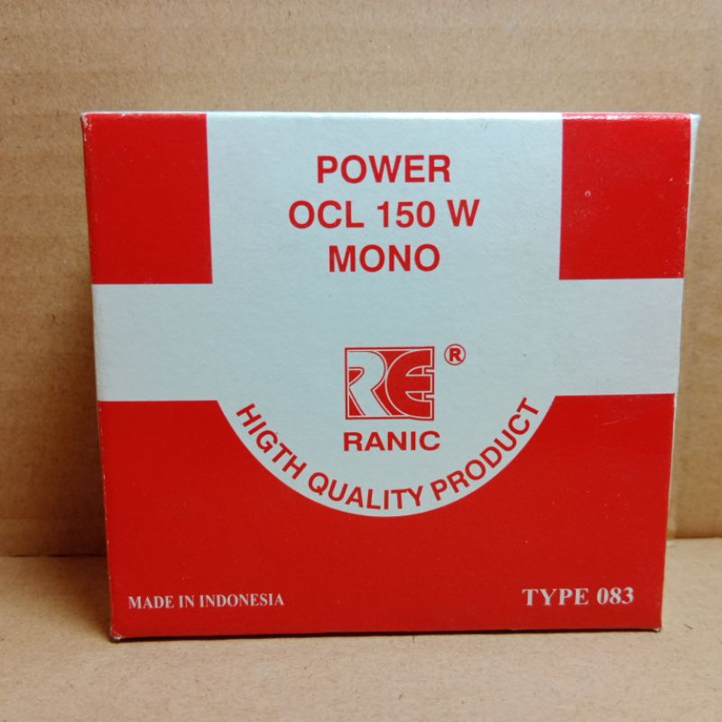 Jual KIT POWER OCL 150 WATT MONO RANIC TYPE 083 KIT AUDIO AMPLIFIER ...