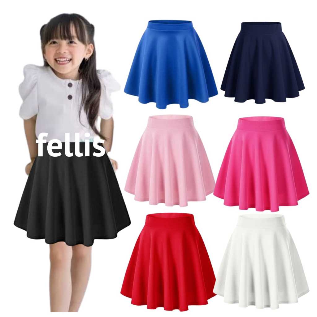 Jual Rok Polos Anak Rok payung Anak Rok Jepang Anak Rok Koraen Anak Rok