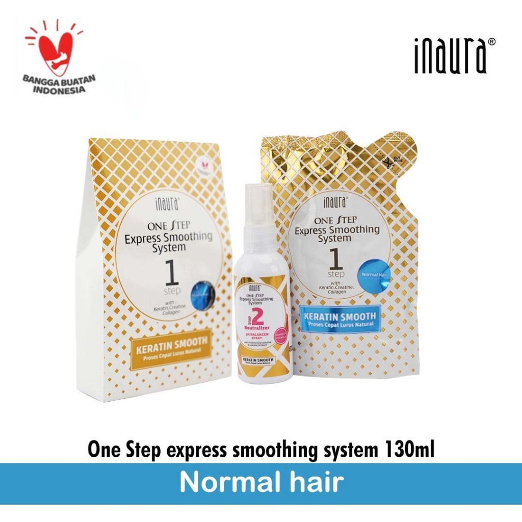 Jual Inaura One Step Express Smoothing System Normal Hair 130Ml ...
