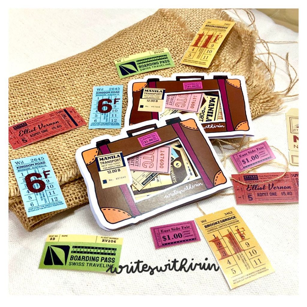 Jual (writeswithirin) Sticker Flake Ticket Vintage | Shopee Indonesia