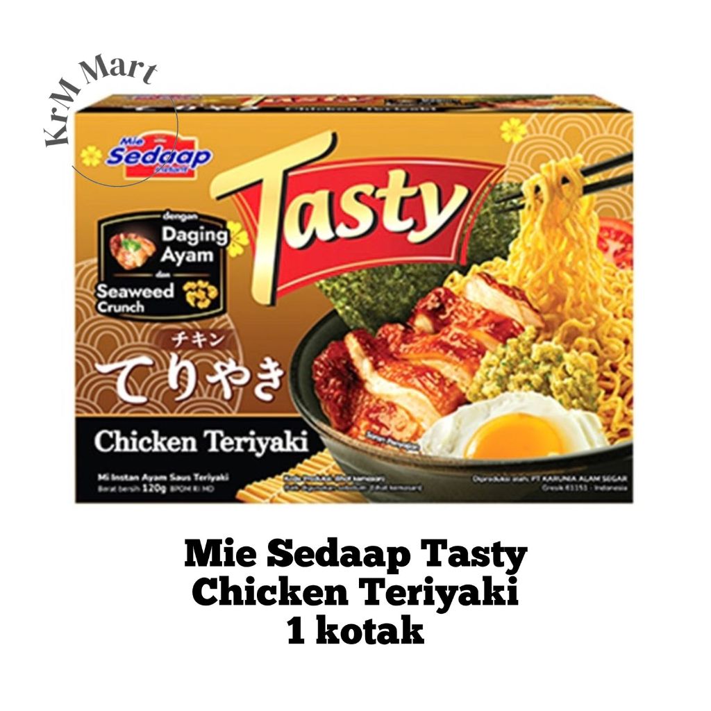 Jual Tasty Mie Sedaap Chicken Teriyaki 1 kotak mi instan sedap | Shopee ...