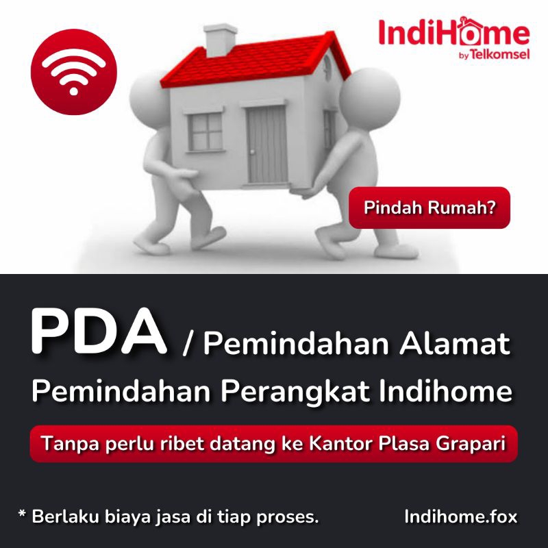 Jual PDA / Pemindahan Alamat IndiHome Pemindahan Perangkat Modem