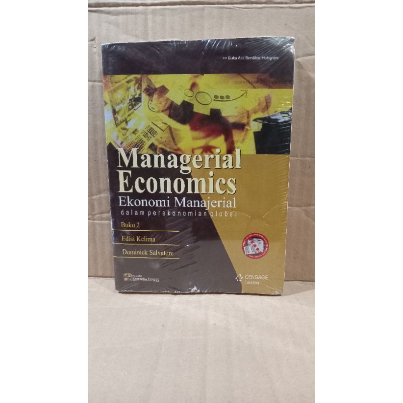 Jual Managerial Economics (Ekonomi Manajerial) Edisi 5 Buku 1 By ...