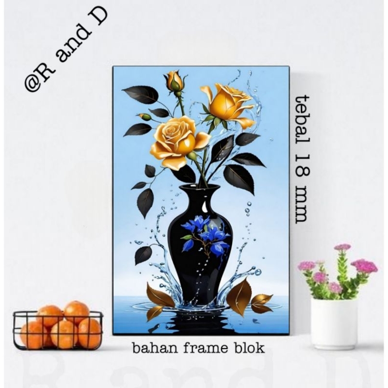 Jual Motif emas hiasan dinding kamar ukuran 60x40, Dekorasi dinding ...