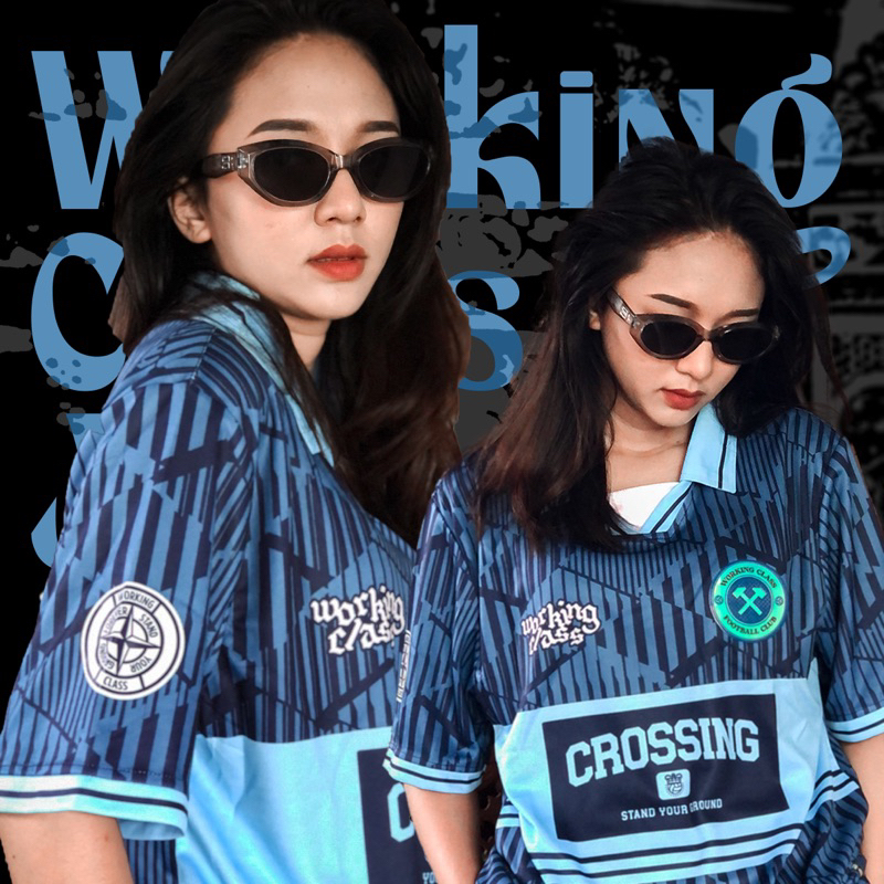 Jual JERSEY - WORKING CLASS BLUE - CROSSING INDO | Shopee Indonesia