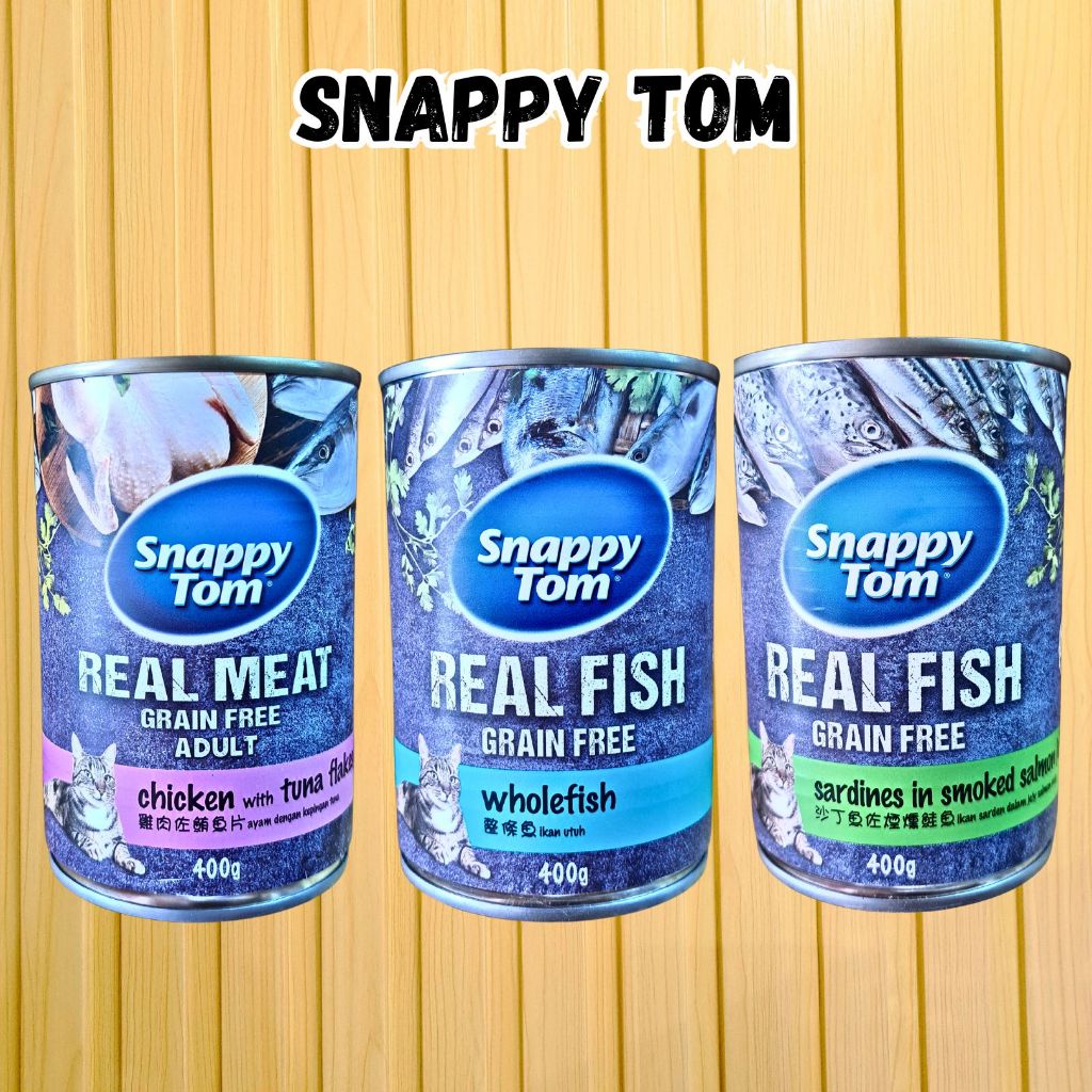 Jual Snappy Tom Kaleng 400gr Semua Varian - Makanan Kucing Basah Tanpa ...