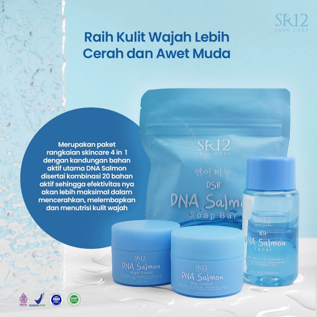 Jual Paket Skincare DNA Salmon SR12 | Shopee Indonesia