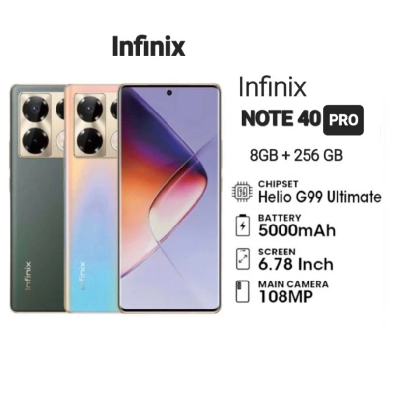 Jual Infinix Note 40 Pro 5g 8/256 Garansi Resmi Shopee Indonesia