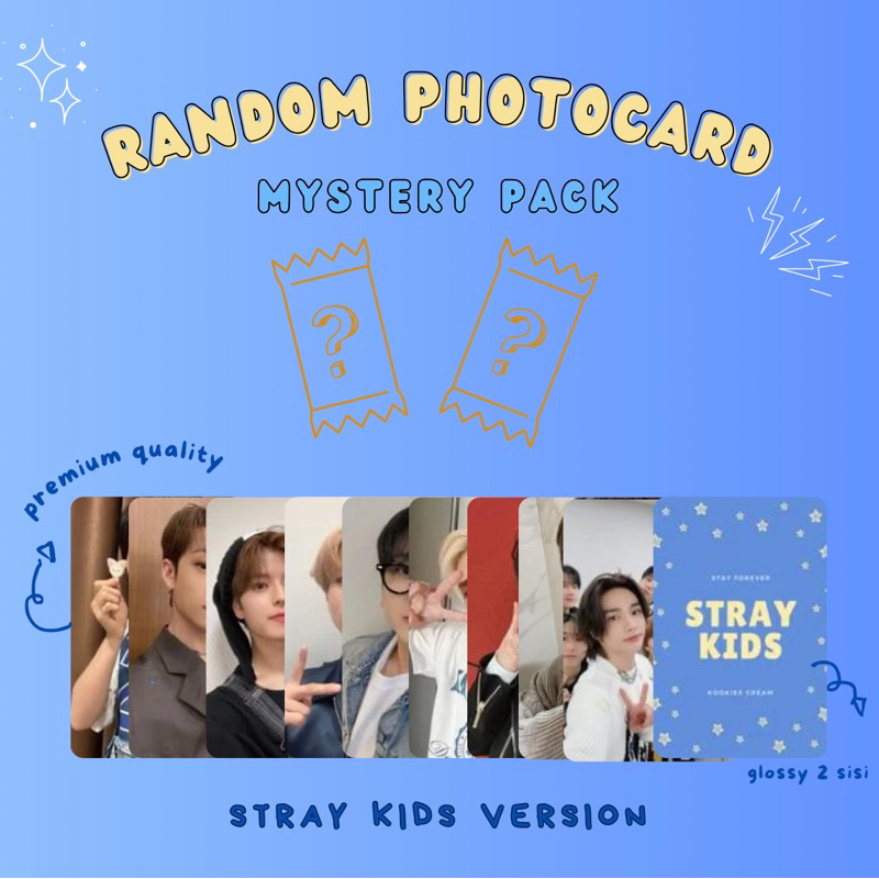 Jual Stray Kids Random Photocard Mystery Pack (Unofficial 2 pcs / pack ...