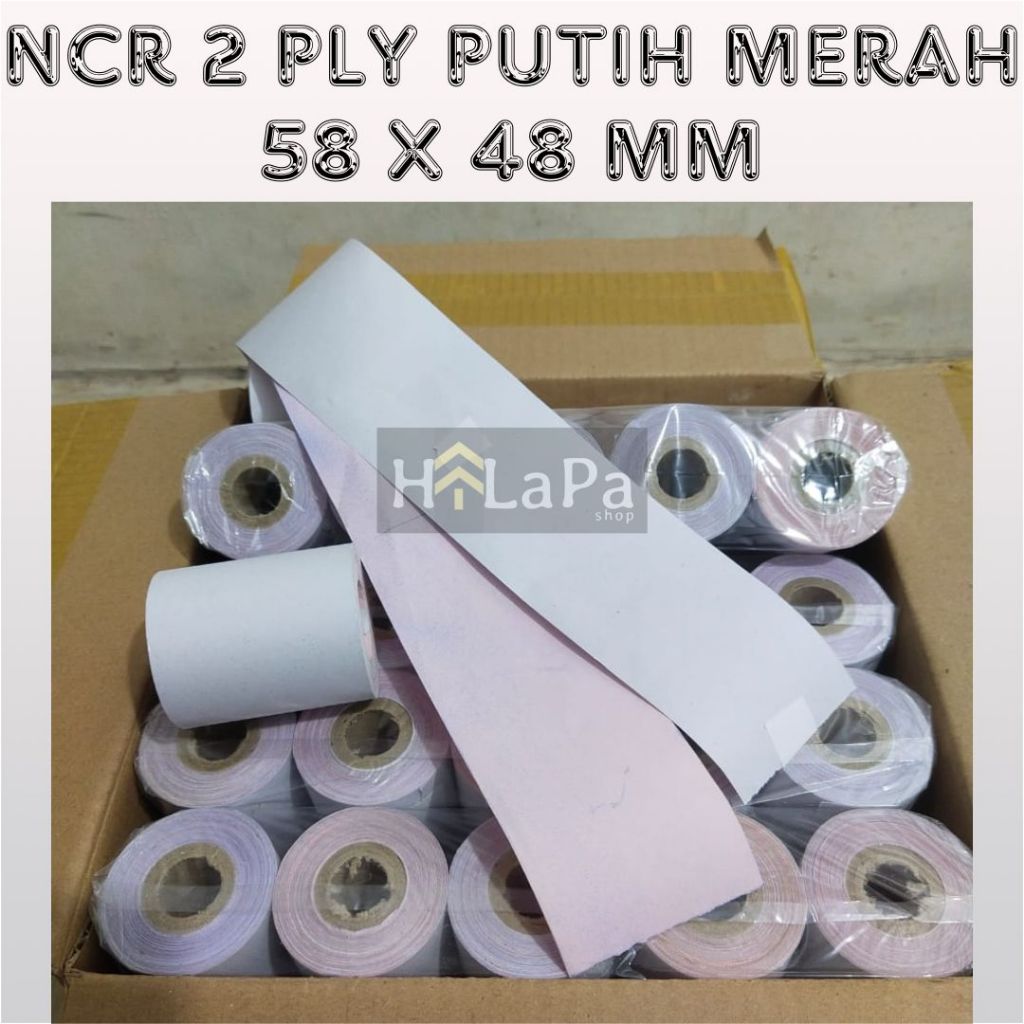 Jual Kertas Kasir Ncr Ply X Mm Struk Ply Putih Merah