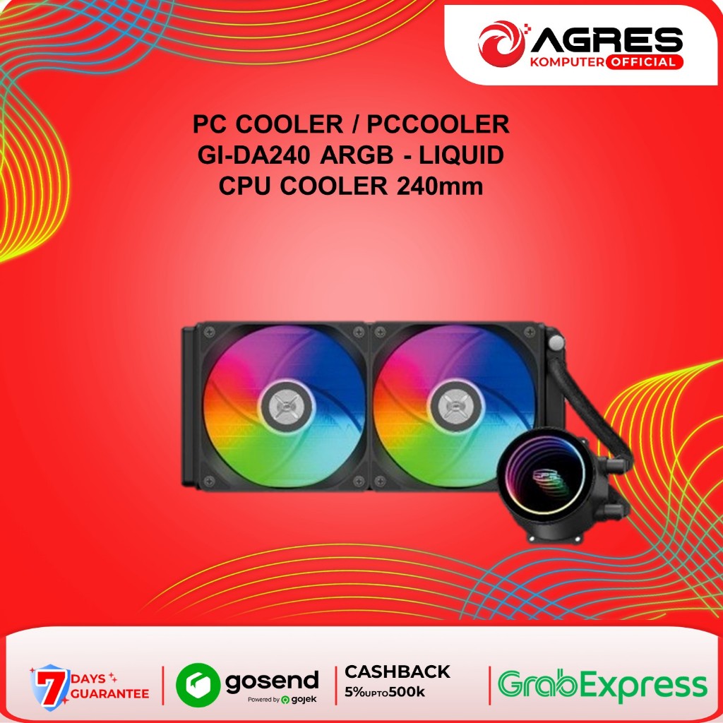 Jual PC COOLER / PCCOOLER GI-DA240 ARGB - LIQUID CPU COOLER 240mm HITAM ...