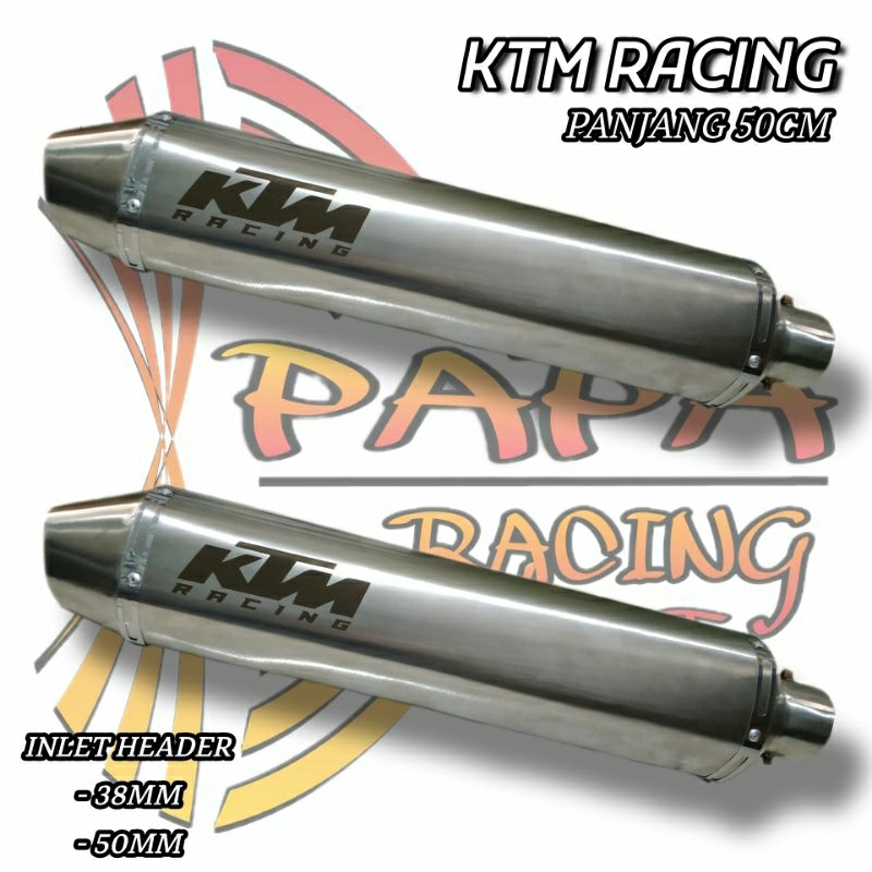 Jual Knalpot KTM Racing Panjang 50 CM / Silencer KTM Racing Custom ...
