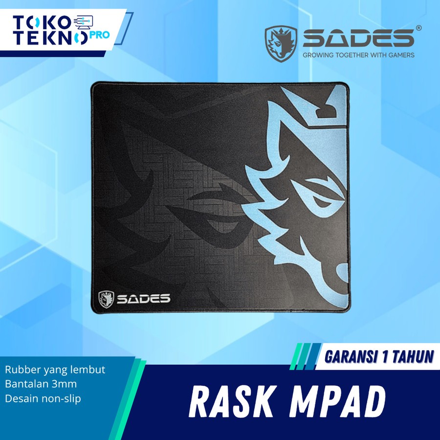 Jual Sades Rask Gaming Mousepad Speed type / Mouse Pad Sades Rask Shopee Indonesia