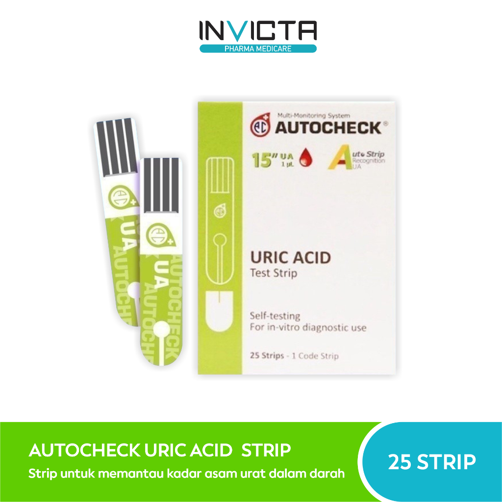 Jual Autocheck Strip Asam Urat (Uric Acid Strip) 25's | Shopee Indonesia