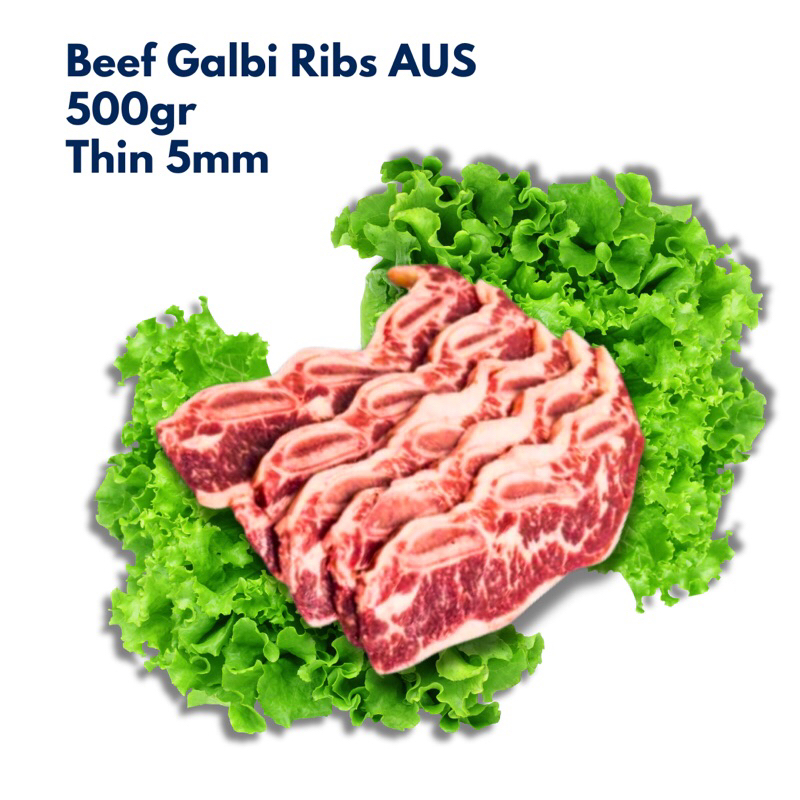 Jual Beef Slice Galbi Ribs Aus Daging Iga Sapi Aus Hallal 500gr