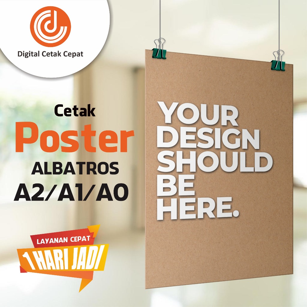 Jual Cetak Poster | Albatros Custom A2/A1/A0 | Shopee Indonesia
