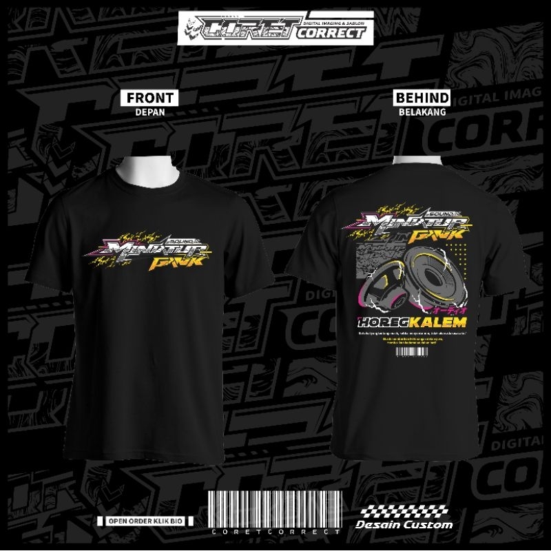 Jual CUSTOM KAOS KEREN Sound System VIRAL HOREG minatur sounsystem KAOS ...