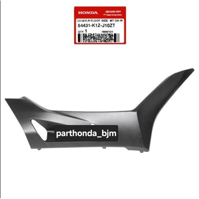 Jual 64431-K1Z-J10ZT Cover R Floor Side (MT GN BL) LANTAI KANAN HITAM ...