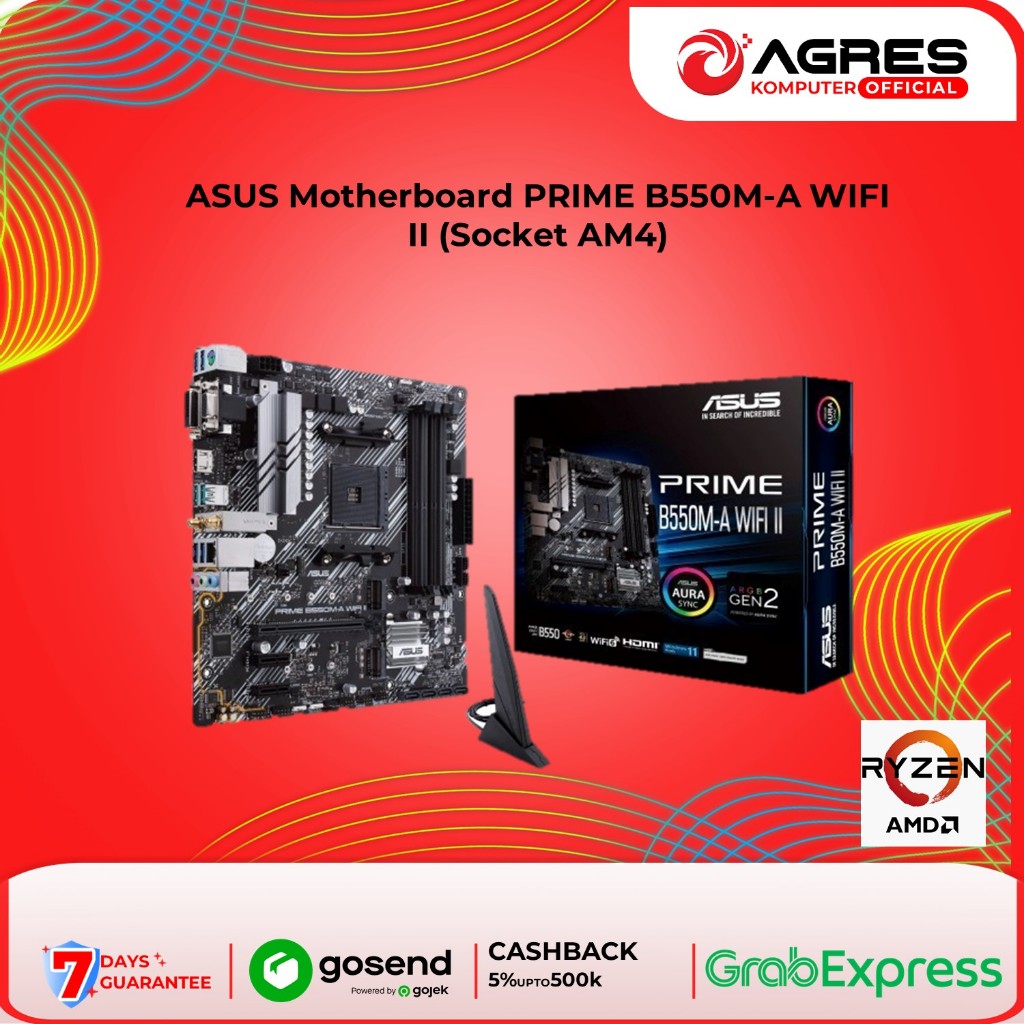 Jual ASUS Motherboard PRIME B550M-A WIFI II (Socket AM4) | Shopee Indonesia