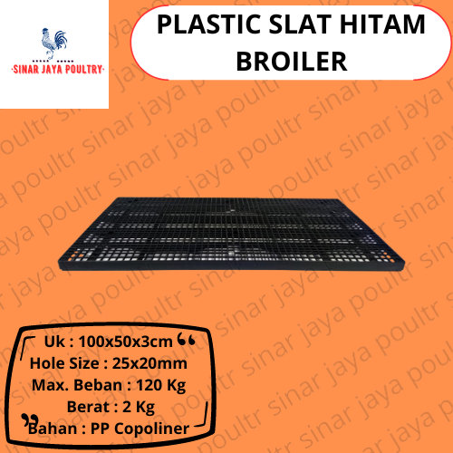 Jual Slat Alas Pijakan Kandang Ayam Broiler Plastik Slat Warna Hitam