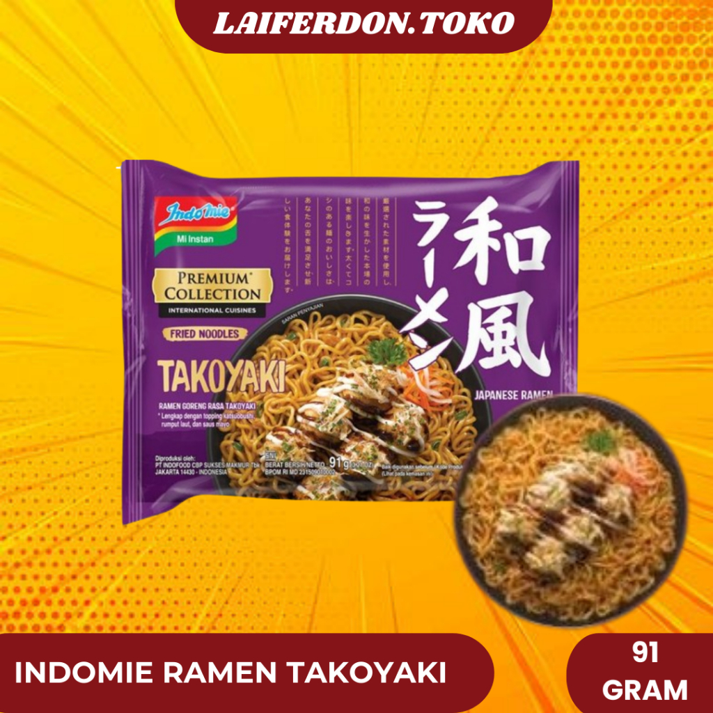 Jual Indomie Mi Instan Goreng Premium Takoyaki Japanese Ramen G Shopee Indonesia