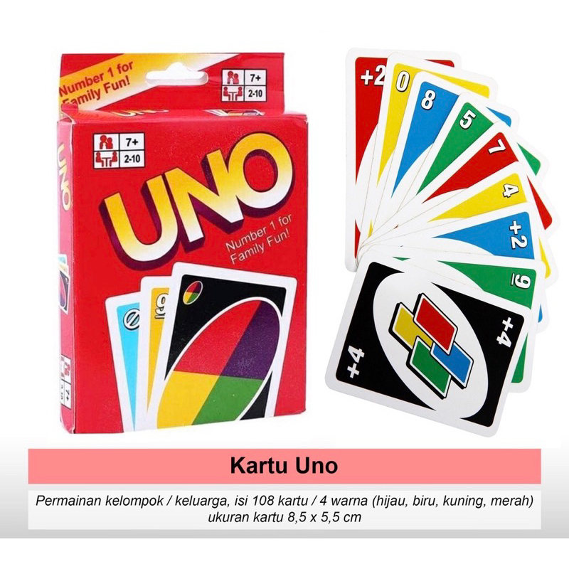 Jual Permainan Kartu Board Game - Kartu Permainan Populer - Merah Polos ...