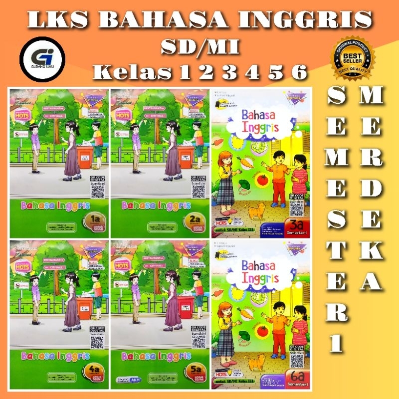 Jual Lks Bahasa Inggris SD/MI Kelas 1 2 3 4 5 6 semester 1 kurikulum ...