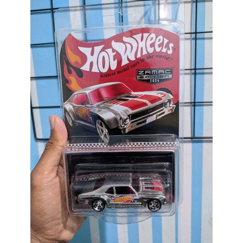 Hot Wheels RLC 2024 - Custom 70 Chevy Nova - Zamac Argenté - édition Collector 1/64