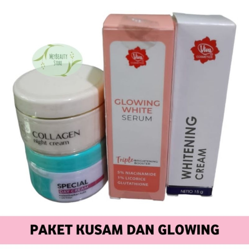 Jual Viva Paket Perawatan Siang Dan Malam Plus Serum Untuk Kulit Kusam Dan Glowing Shopee 9636