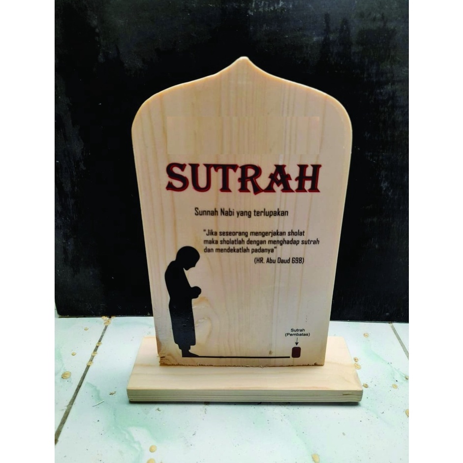 Jual ART G92L Sutrah Sutroh Pembatas Sholat Bahan Kayu Ukuran 25x18cm ...