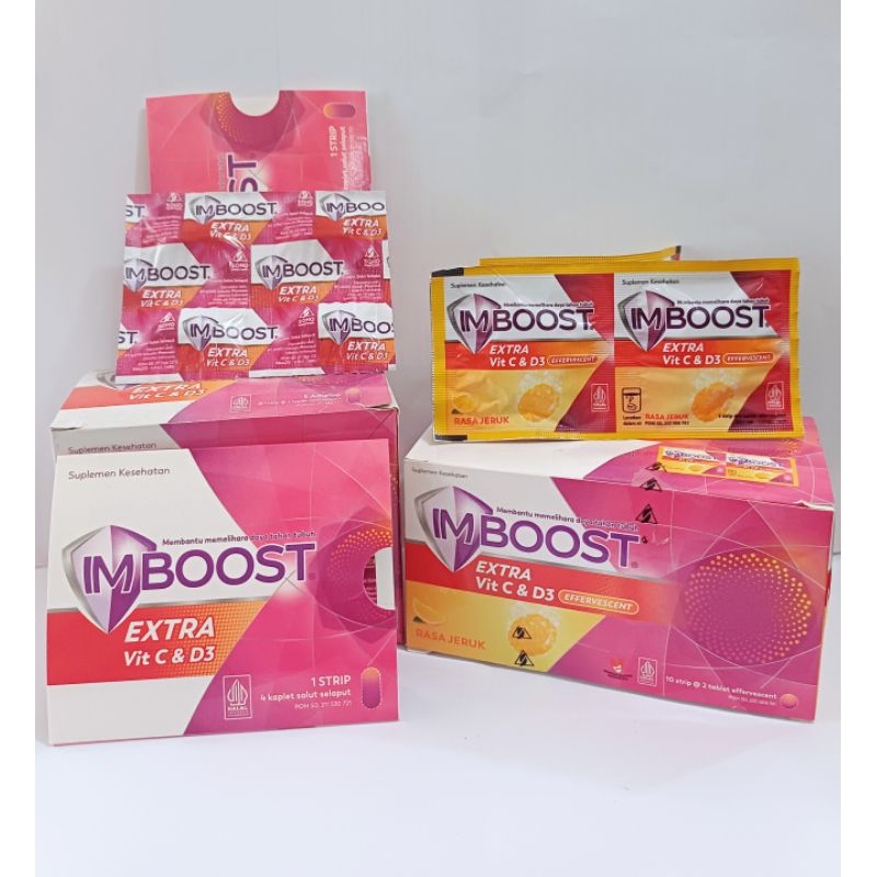 Jual Imboost Extra Vit. C dan D3 (Effervescent/Kaplet) | Shopee Indonesia
