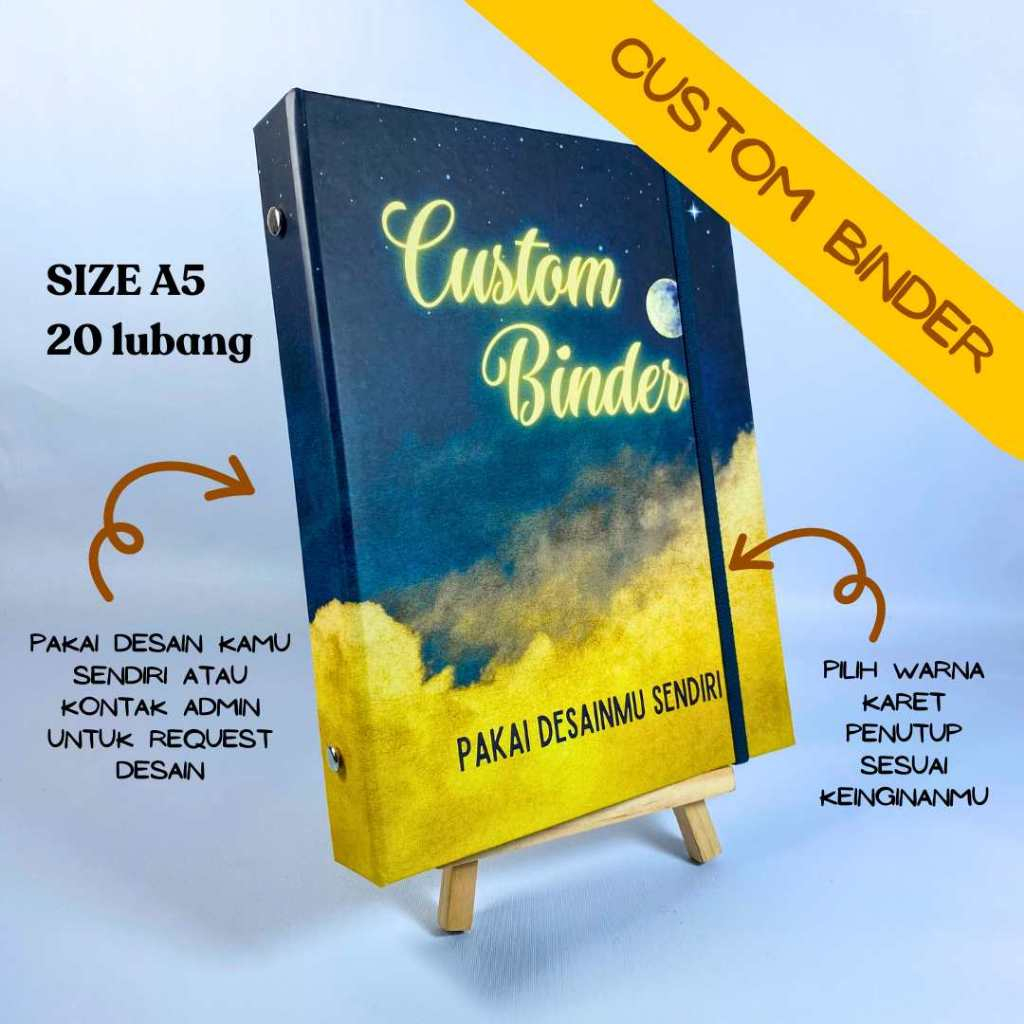 Jual CUSTOM BINDER Leon Paperworks A5 20 Lubang | Shopee Indonesia