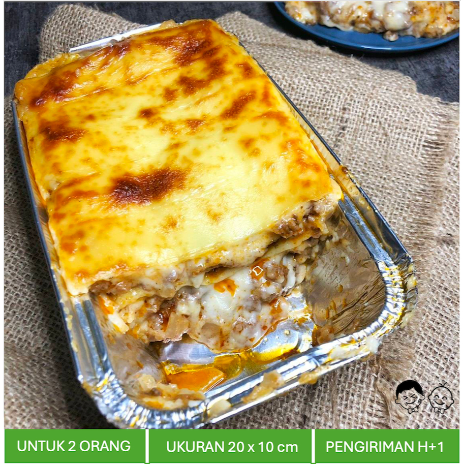 Jual Lasagna Daging Sapi Beef Lasagna Cheese Mozarella Creamy