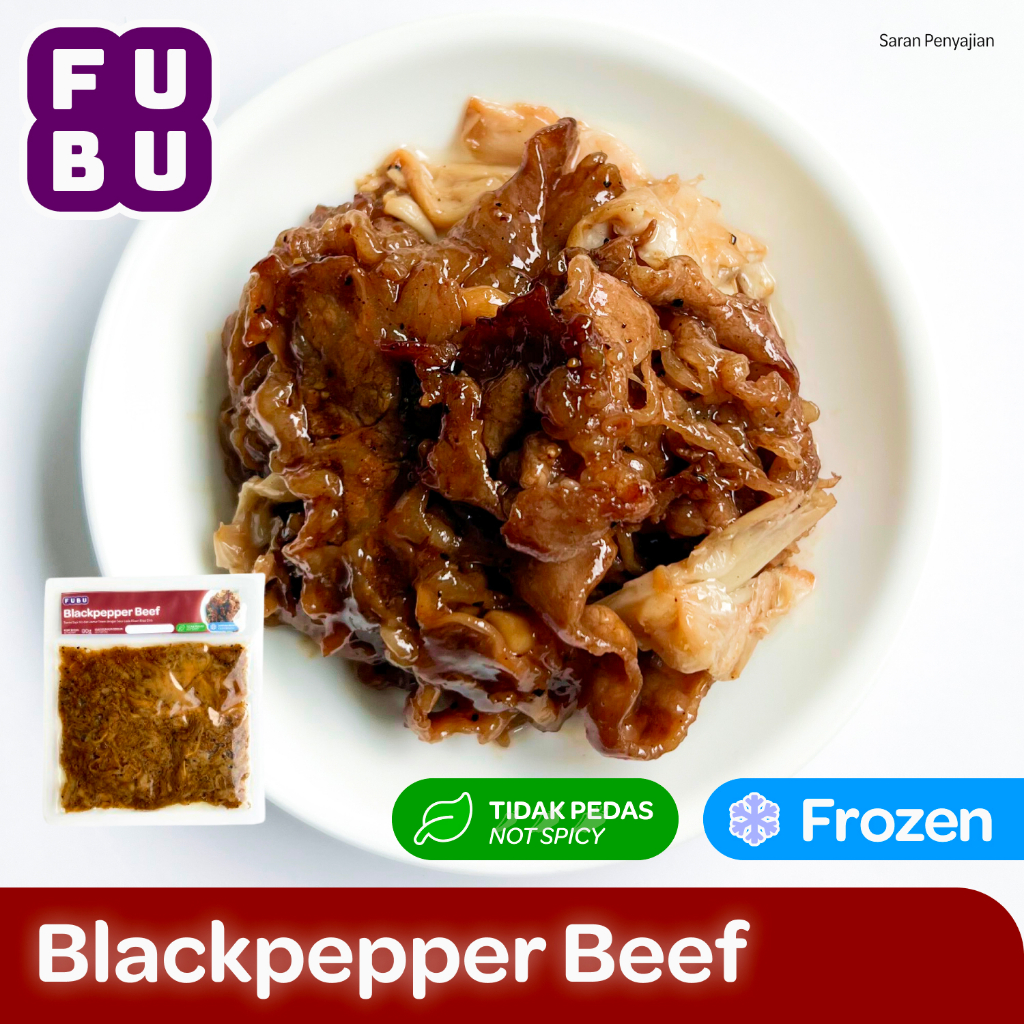Jual FUBU Blackpepper Beef Sapi Iris Lada Hitam dengan Jamur Tiram