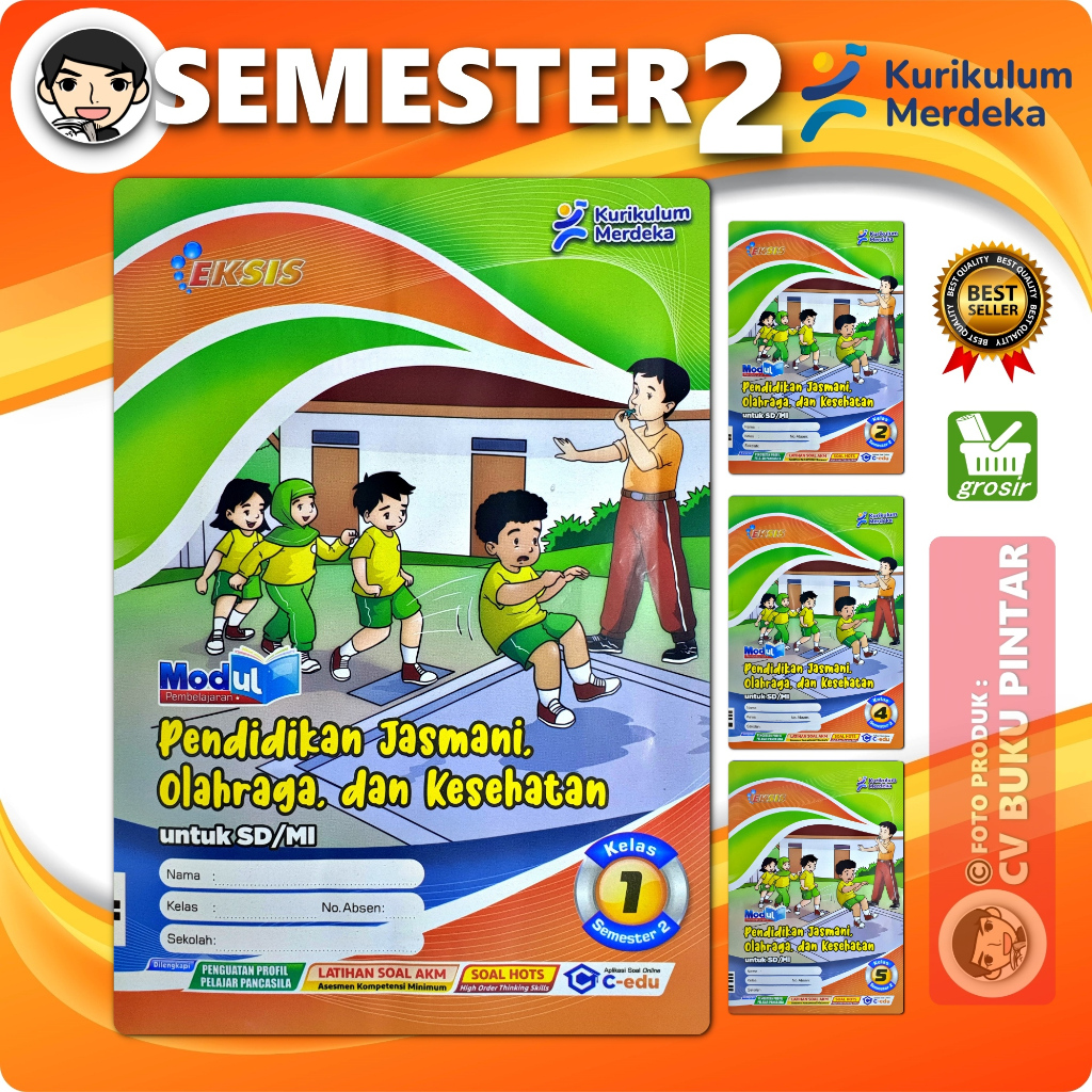 Jual LKS PENJAS PJOK SD/ MI KELAS 1 2 4 5 SEMESTER 2 KURIKULUM MERDEKA ...