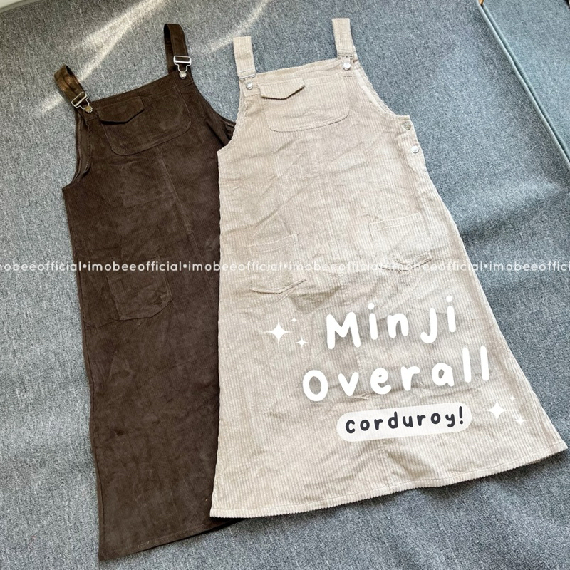Jual [OVERALL] MINJI OVERALL JUMPSUIT CORDUROY // OVERALL KOREA CORDURO ...