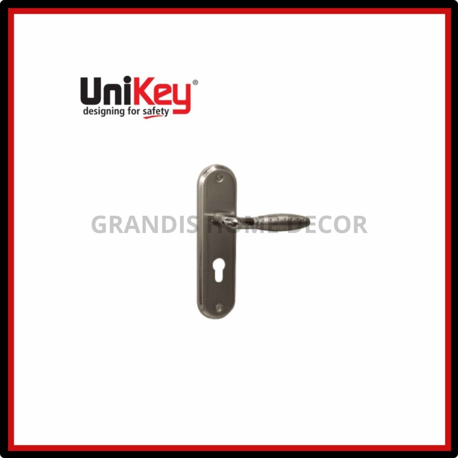 Jual UniKey Handle Set Medium HP 1090 MED SN/CP Gagang Pintu | Shopee ...