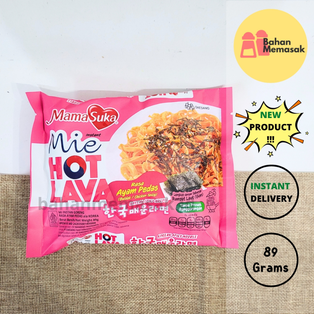 Jual Mie Hot Lava Mamasuka 89 gram/ Korean Spicy Noodle Halal | Shopee ...