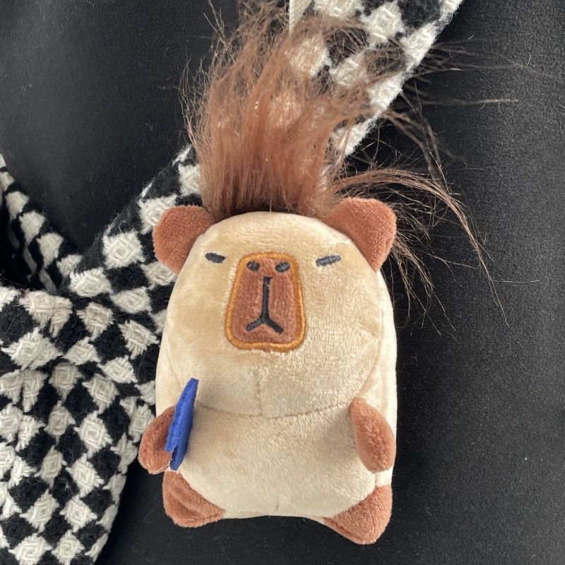 Jual [GH] Big Hairy Capybara - Gantungan Kunci Capybara Coklat Pink ...