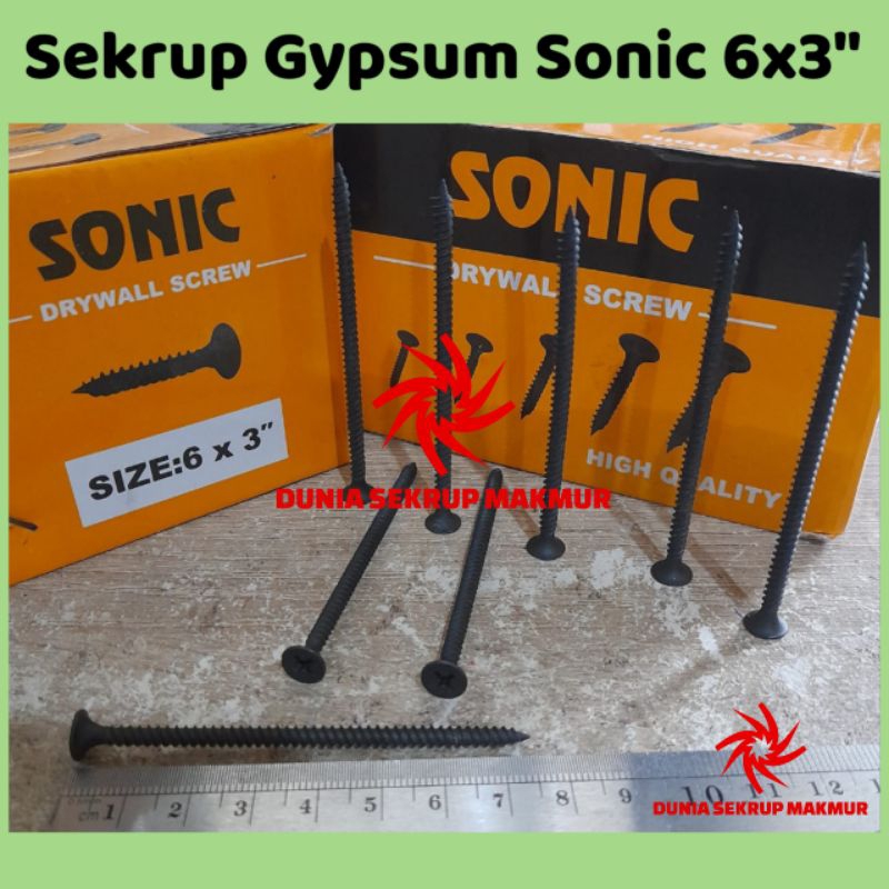 Jual (1 Box) Sekrup Gypsum 6x3