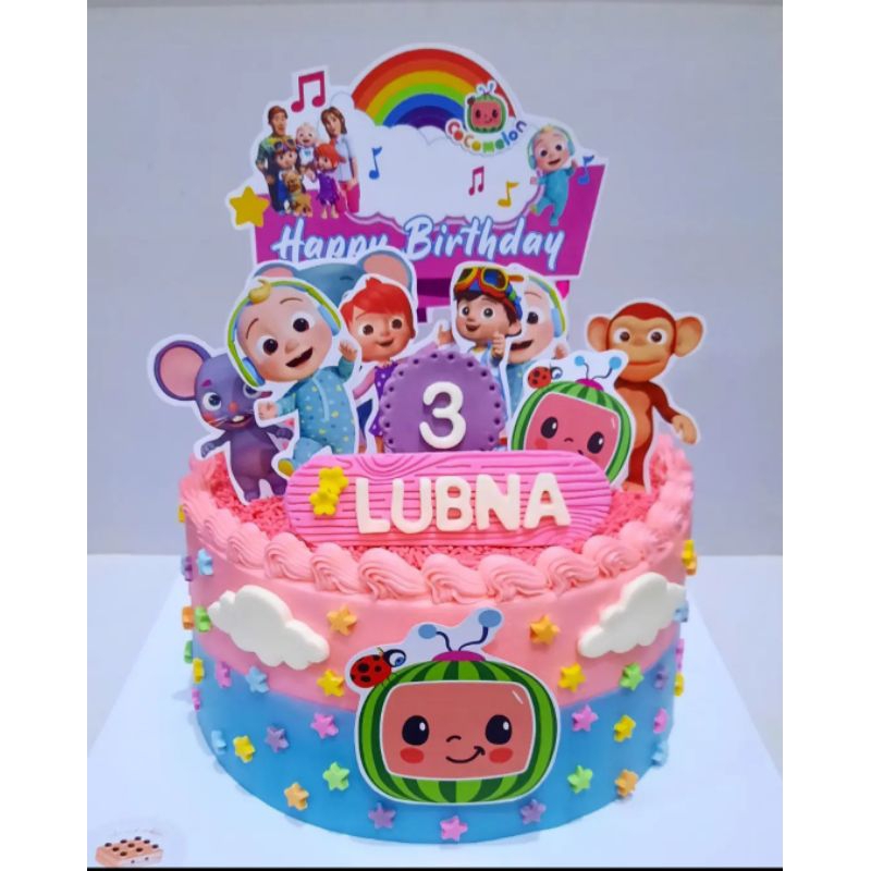 Jual 1set topper cake_Cocomelon/hiasan kue ulang tahun karakter ...