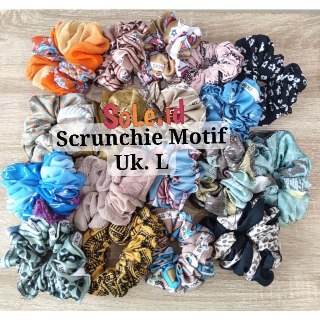 Jual SCRUNCHIES / IKAT HIJAB CEMOL RAMBUT DIAMETER 12CM | Shopee Indonesia