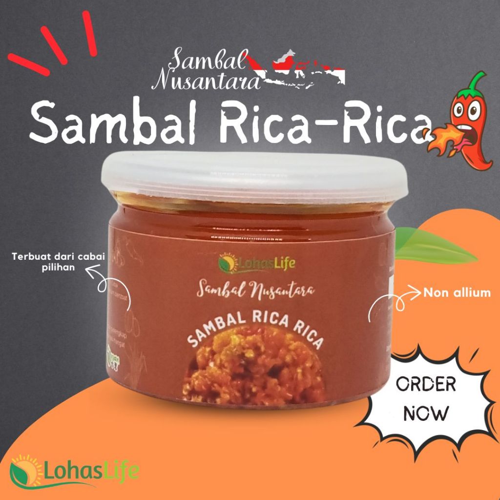 Jual Sambal Rica-Rica Vegan Vegetarian | Shopee Indonesia