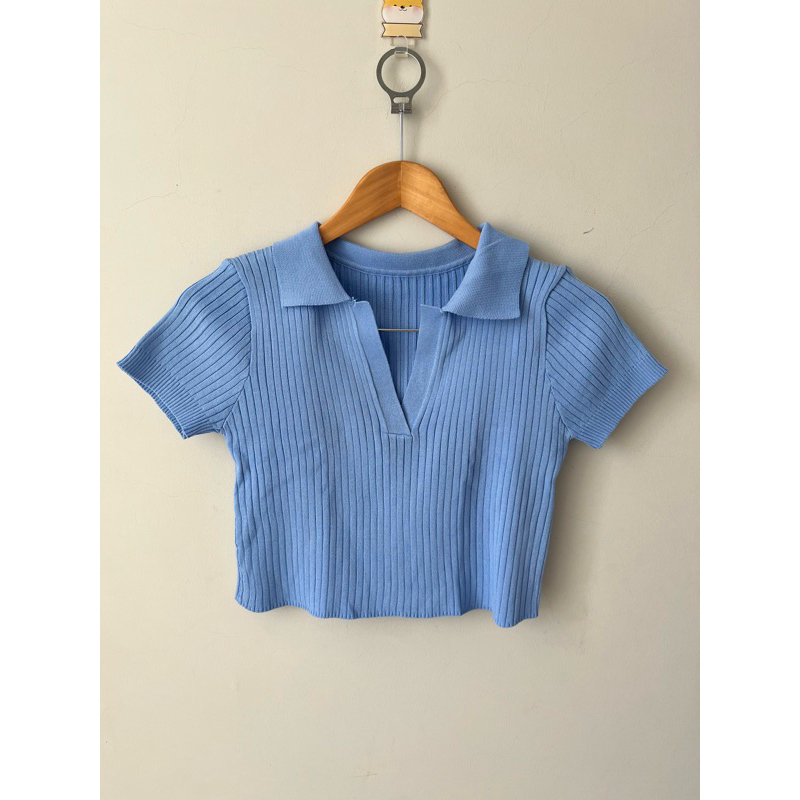 Jual Goulding Top knit biru (PL) | Shopee Indonesia