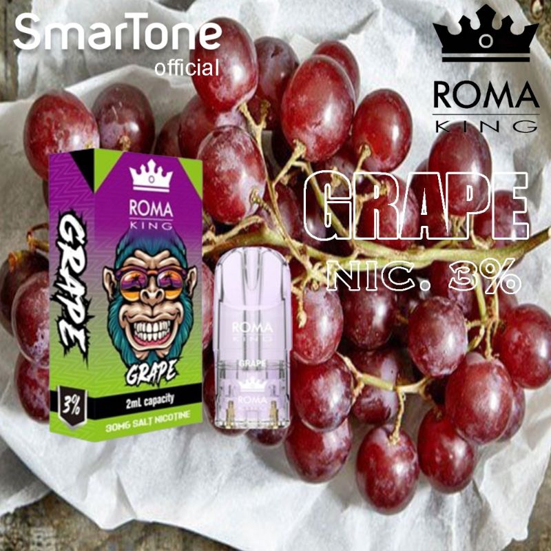 Jual ROMA KING SATUAN POD INFINITY ESSENTIAL GRAPE | Shopee Indonesia