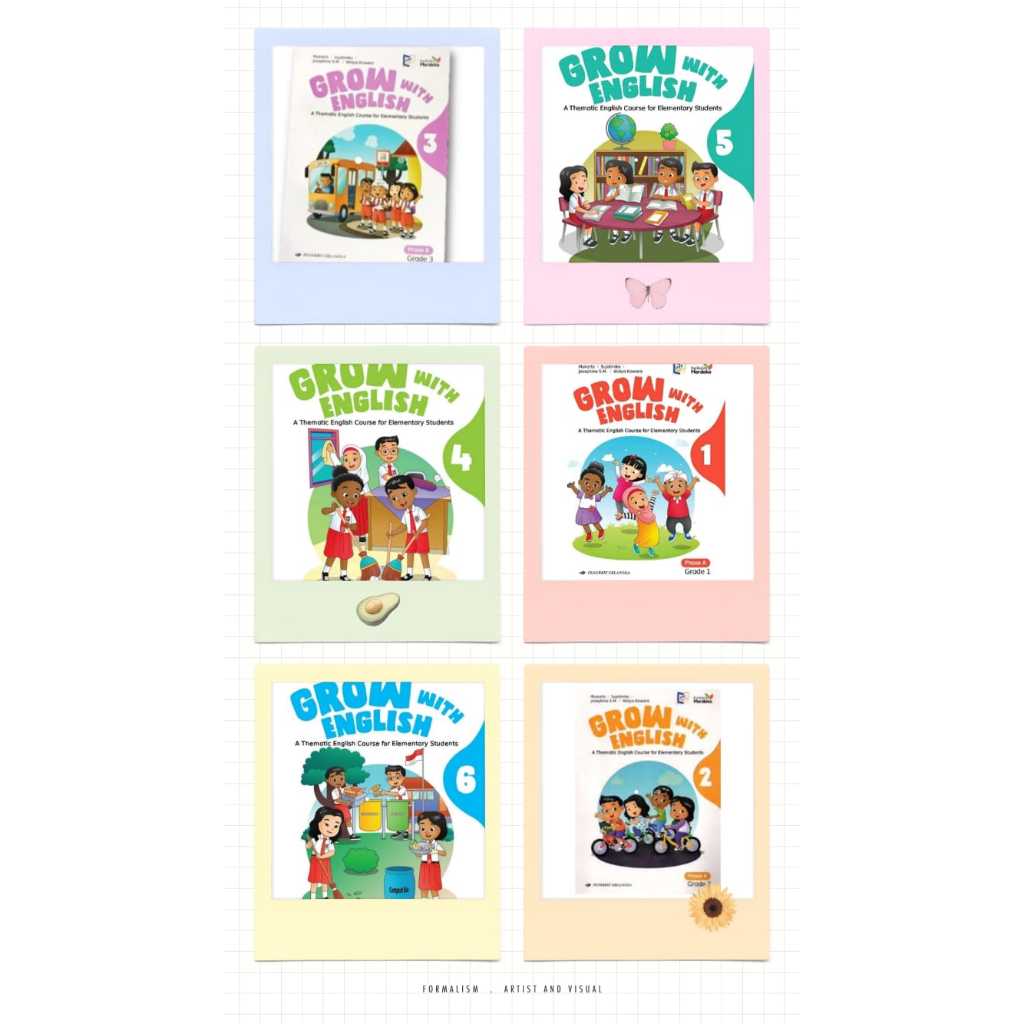 Jual GROW WITH ENGLISH KELAS 1 2 3 4 5 6 SD KURIKULUM MERDEKA ERLANGGA ...