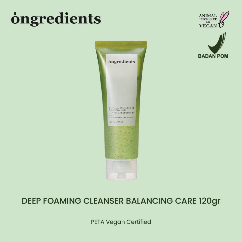 Jual ONGREDIENTS Deep Foaming Cleanser Balancing Care 120ml | Shopee ...