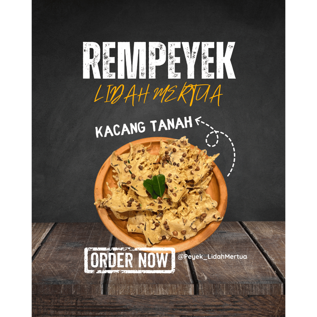 Jual Rempeyek Lidah Mertua - Peyek Kacang Tanah Premium Mak Kriuk ...