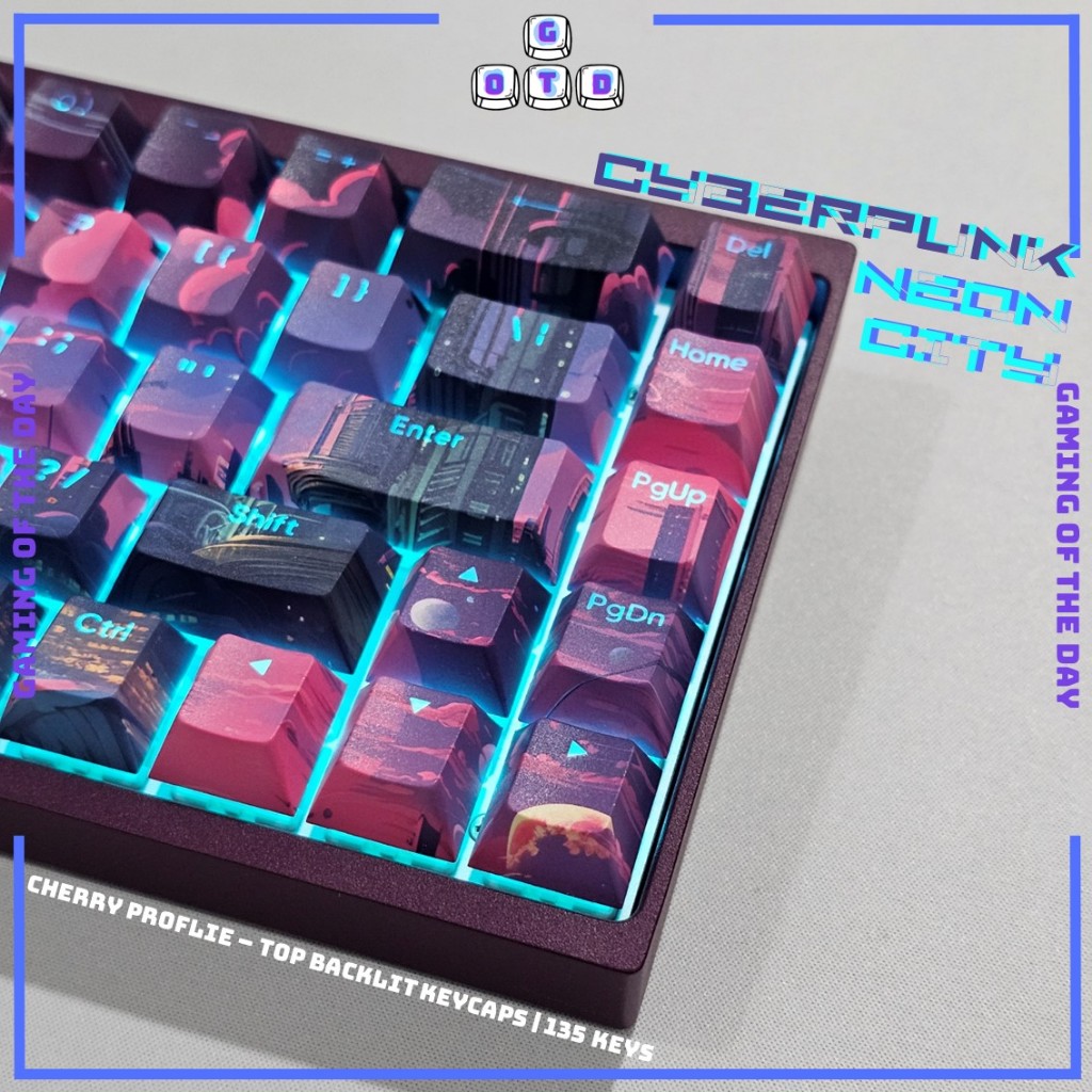 Jual CYBERPUNK NEON CITY - Cherry Profile - Shine Through Tembus LED ...